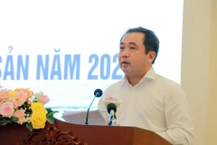 Quyền Bộ trưởng Bộ Nông nghiệp và Môi trường Trần Đức Thắng phát biểu kết luận Hội nghị thúc đẩy xuất khẩu nông lâm thủy sản năm 2025.