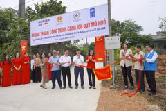 Khánh thành công trình công ích quy mô nhỏ trên địa bàn tỉnh Thái Nguyên. (Ảnh: UNDP tại Việt Nam cung cấp)