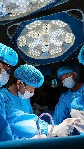 Chương trình khám và phẫu thuật nhân đạo của Câu lạc bộ Sala diễn ra tại Trung tâm Y tế khu vực Chiêm Hóa, Tuyên Quang. (Ảnh: PV/Vietnam+)