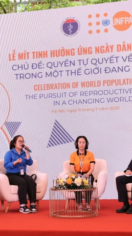 Các hoạt động kỷ niệm ngày dân số Thế giới 11/7/2025. (Ảnh: PV/Vietnam+)