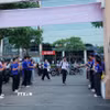 Thí sinh dự thi tại điểm thi Trường THPT chuyên Lê Hồng Phong, Thành phố Hồ Chí Minh. (Ảnh: Thu Hoài/TTXVN)