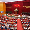 Phiên khai mạc Hội nghị lần thứ 11 Ban Chấp hành Trung ương Đảng khóa XIII. (Ảnh: TTXVN)