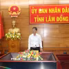Ông Nguyễn Hồng Hải, Phó Chủ tịch UBND tỉnh Lâm Đồng, chủ trì buổi làm việc. (Ảnh: Hồng Hiếu/TTXVN)