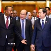 Chủ tịch Quốc hội Trần Thanh Mẫn hội kiến Thủ tướng Cộng hòa Dân chủ Liên bang Ethiopia Abiy Ahmed Ali. (Ảnh: Doãn Tấn/TTXVN)