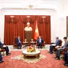Tổng Bí thư, Chủ tịch nước Tô Lâm tiếp Đại sứ đặc mệnh toàn quyền Nhà nước Palestine Saadi Salama. (Ảnh: Thống Nhất/TTXVN)