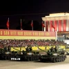 Khối xe Tăng thiết giáp diễu binh trên Quảng trường Ba Đình. (Ảnh: Tuấn Anh/TTXVN)