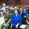 Bị cáo Trương Mỹ Lan cùng các đồng phạm trong vụ án liên quan Tập đoàn Vạn Thịnh Phát tại phiên tòa ngày 25/3/2025. (Ảnh: Hồng Giang/TTXVN)