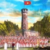 Chương trình nghệ thuật quốc gia đặc biệt "80 năm hành trình Độc lập-Tự do-Hạnh phúc." (Ảnh: Văn Điệp/TTXVN)