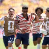 Tuyển Mỹ sớm giành vé knock-out World Cup 2026 sau hai chiến thắng liên tiếp. (Ảnh: AFP/TTXVN)