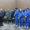 Các bị cáo tại phiên tòa. (Ảnh: Kim Anh/TTXVN)