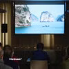 Vịnh Hạ Long hiện lên trong phim của Nhà làm phim người Đức Arno Wehrmann. (Ảnh: Vietnam+)