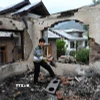 Ngôi nhà bị phá hủy trong cuộc giao tranh giữa quân đội Ấn Độ và Pakistan. (Ảnh: THX/TTXVN)