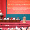 Hội thảo khoa học cấp quốc gia phát huy truyền thống vẻ vang, lực lượng An ninh nhân dân giữ vững vai trò "Thanh bảo kiếm" bảo vệ An ninh quốc gia trong kỷ nguyên phát triển mới. (Ảnh: Phạm Kiên/TTXVN)