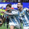 Messi lại tỏa sáng đúng lúc để đưa Argentina vào tứ kết World Cup 2026. (Ảnh: AFP/TTXVN)
