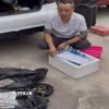 Vật chứng tại Cơ quan Công an. (Ảnh: TTXVN phát)