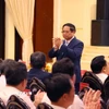 Thủ tướng Phạm Minh Chính dự hội nghị. (Ảnh: Văn Điệp/TTXVN)