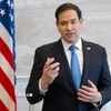 Ngoại trưởng Mỹ Marco Rubio phát biểu trong một cuộc họp báo. (Ảnh: Reuters/TTXVN)