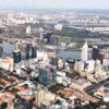 Trung tâm Thành phố Hồ Chí Minh và khu vực bán đảo Thủ Thiêm, nơi được đầu tư phát triển Trung tâm tài chính quốc tế tại Thành phố Hồ Chí Minh. (Ảnh: Hồng Đạt/TTXVN)