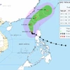 Hướng di chuyển của bão. (Nguồn: Trung tâm Dự báo Khí tượng Thủy văn Quốc gia)