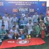 Đội Viet Liv FC xuất sắc giành chức vô địch Giải VAUK Cup 2025. (Ảnh: Phong Hà/TTXVN)