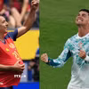 Tây Ban Nha chạm trán Bồ Đào Nha ở vòng 1/8 World Cup 2026. (Ảnh: THX/TTXVN phát)