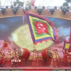 Chương trình nghệ thuật tại Lễ hội đền Đuổm. (Ảnh: Vũ Hoàng Giang/TTXVN)