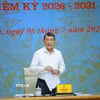 Thủ tướng Lê Minh Hưng, Chủ tịch Hội đồng Thi đua - Khen thưởng Trung ương chủ trì Phiên họp lần thứ hai. (Ảnh: Dương Giang/TTXVN)