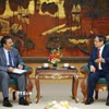 Thủ tướng Phạm Minh Chính tiếp ông Yousef Ashour Al-Sabbagh, Đại sứ Kuwait tại Việt Nam. (Ảnh: Dương Giang/TTXVN)
