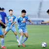 U22 Việt Nam tích cực tập luyện chuẩn bị cho SEA Games 33. (Nguồn: VFF)