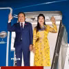 Chủ tịch Quốc hội Trần Thanh Mẫn và Phu nhân đến Yerevan, bắt đầu thăm chính thức Cộng hòa Armenia. (Ảnh: Doãn Tấn/TTXVN)