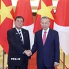 Tổng Bí thư Tô Lâm và Chủ tịch đảng Dân chủ Tự do, Thủ tướng Nhật Bản Ishiba Shigeru. (Ảnh: Thống Nhất/TTXVN)
