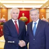 Tổng Bí thư Tô Lâm tiếp Chủ tịch Duma Quốc gia Nga Vyacheslav Volodin. (Ảnh: Thống Nhất/TTXVN)