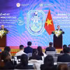 Thủ tướng Phạm Minh Chính cùng Tổng Thư ký Liên hợp quốc tại cuộc gặp gỡ báo chí Lễ mở ký và Hội nghị cấp cao Công ước của Liên hợp quốc về chống tội phạm mạng. (Ảnh: Dương Giang/TTXVN)