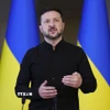 Tổng thống Ukraine Volodymyr Zelensky. (Ảnh: Kyodo/TTXVN)