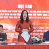 Thứ trưởng Bộ Ngoại giao Lê Thị Thu Hằng phát biểu tại Họp báo về triển lãm thành tựu đất nước ngày 22/8. (Ảnh: Minh Quyết/TTXVN)
