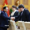 Thủ tướng Phạm Minh Chính với đại diện các doanh nghiệp châu Âu. (Ảnh: Dương Giang/TTXVN)