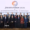 Các đại biểu tham dự Diễn đàn Jakarta 2026 kỷ niệm 5 năm Quan hệ Đối tác Chiến lược Toàn diện ASEAN - Trung Quốc. (Ảnh: Minh Thái/TTXVN)