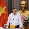 Phó Thủ tướng Thường trực Phạm Gia Túc phát biểu chỉ đạo. (Ảnh: Lâm Khánh/TTXVN)