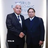 Thủ tướng Phạm Minh Chính gặp Tổng thống Panama Jose Raul Mulino Quintero. (Ảnh: Dương Giang/TTXVN)