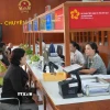 Bộ phận tiếp nhận và trả kết quả tại xã Bình Khánh, huyện Cần Giờ, Thành phố Hồ Chí Minh vẫn hoạt động bình thường. (Ảnh: Hữu Duyên/TTXVN)