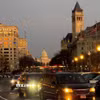 Một tuyến phố chính ở trung tâm thủ đô Washington DC. (Ảnh: Ngọc Quang/TTXVN)