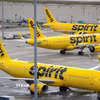 Máy bay của Hãng hàng không Spirit Airlines tại sân bay quốc tế Fort Lauderdale - Hollywood ở thành phố Fort Lauderdale, bang Florida, Mỹ ngày 23/4/2026. (Ảnh: Reuters/TTXVN)