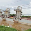 Cống Trà Sư sẽ được vận hành xả lũ vào lúc 10 giờ ngày 15/9/2025. (Ảnh: Công Mạo/TTXVN)