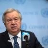Tổng Thư ký Liên hợp quốc Antonio Guterres phát biểu tại New York, Mỹ. (Ảnh: THX/TTXVN)