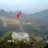 Cột cờ Lũng Cú nằm ở đỉnh Lũng Cú. (Ảnh: Thành Đạt/TTXVN)