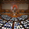 Toàn cảnh phiên họp Quốc hội Nhật Bản tại Tokyo. (Ảnh: Kyodo/TTXVN)