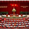 Ngày làm việc thứ hai Hội nghị Trung ương 13 khóa XIII 2 Quang cảnh phiên khai mạc Hội nghị lần thứ mười ba, Ban Chấp hành Trung ương Đảng khoá XIII. (Ảnh: Doãn Tấn/TTXVN)