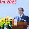 Thủ tướng Phạm Minh Chính phát biểu tại Lễ phát động Phong trào “Bình dân học vụ số.” (Ảnh: Dương Giang/TTXVN)