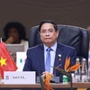 Thủ tướng Phạm Minh Chính phát biểu tại Phiên thảo luận III Hội nghị Thượng đỉnh G20. (Ảnh: Dương Giang/TTXVN)