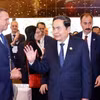 Chủ tịch Quốc hội Trần Thanh Mẫn dự Phiên khai mạc Tọa đàm chính sách thúc đẩy hợp tác Việt Nam-Thổ Nhĩ Kỳ. (Ảnh: Doãn Tấn/TTXVN)